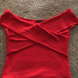 Zara red body suit.